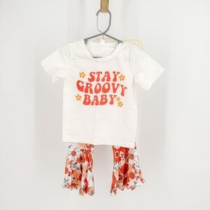 Stay Groovy Baby Toddler Outfit